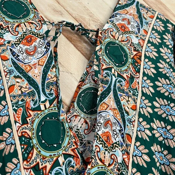 Floral Green Dress - Picture 4 of 5